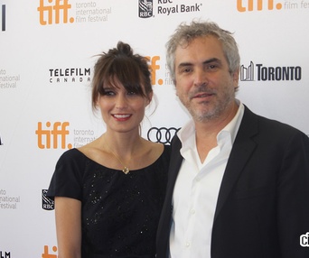 Sur le tapis rouge du film Gravity