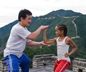 Une scène du film The Karate Kid