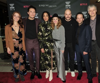 Tapis rouge de la première du film Jusqu'au déclin