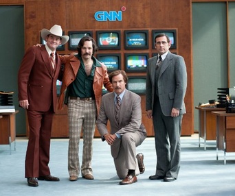 Une scène du film Anchorman 2: The Legend Continues