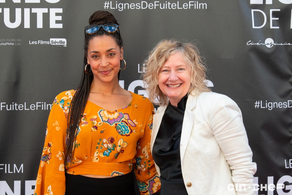 Sur le tapis rouge du film Lignes de fuite