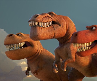 Une scène du film The Good Dinosaure