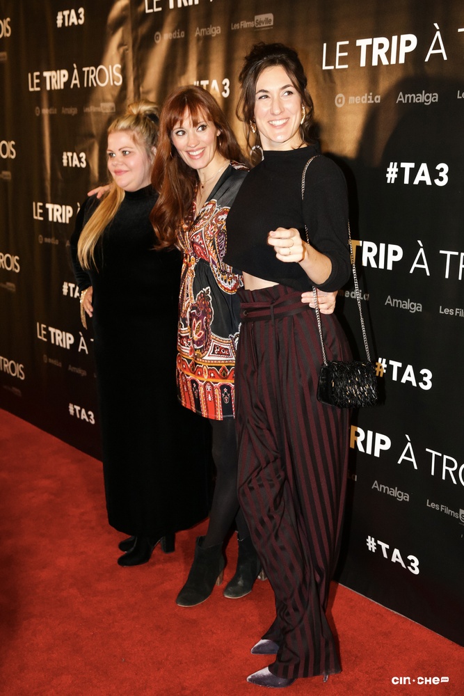 Sur le tapis rouge du film Le trip à trois