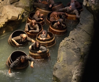 Une scène du film The Hobbit: The Desolation of Smaug