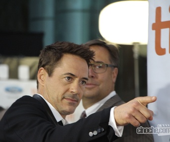 Sur le tapis rouge du film The Judge au TIFF