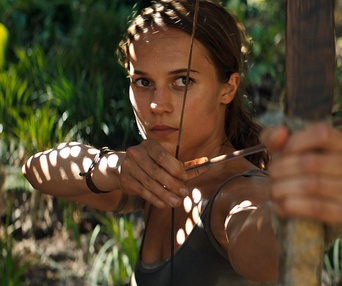 Une scène du film Tomb Raider
