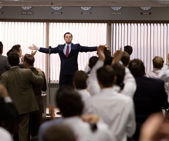Une scène du film The Wolf of Wall Street