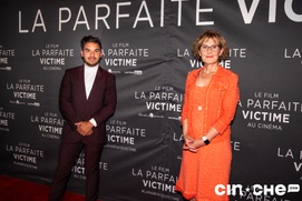 Sur le tapis rouge du film La parfaite victime