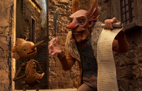 Une scène du film Guillermo del Toro's Pinocchio