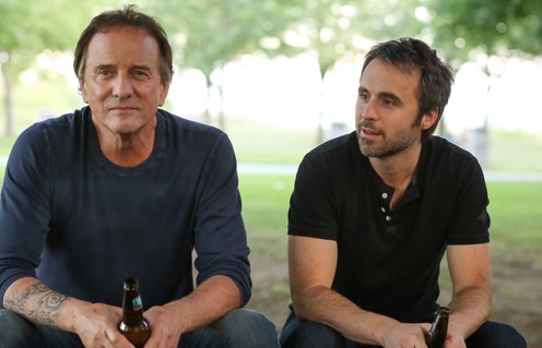 Michel Côté et Louis-José Houde dans le film De père en flic 2