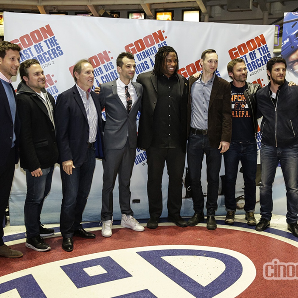 Sur le tapis rouge du film Goon: Last of the Enforcers