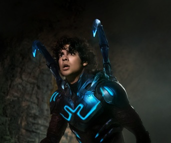 Une scène du film Blue Beetle