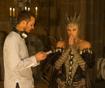 Sur le plateau du film Snow White and the Huntsman