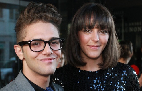 Xavier Dolan et Monia Chokri sur le tapis rouge du film Les amours imaginaires