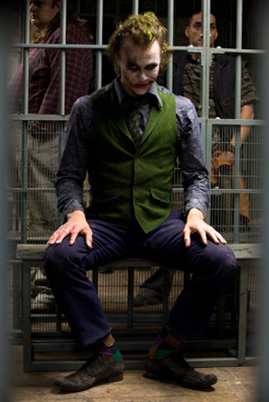 Heath Ledger dans Le chevalier noir
