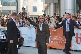 Sur le tapis rouge du film Kill Your Darlings