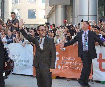 Sur le tapis rouge du film Kill Your Darlings