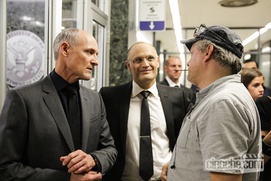 Sur le plateau du film Bon Cop Bad Cop 2