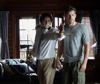 Une scène du film Knock at the Cabin