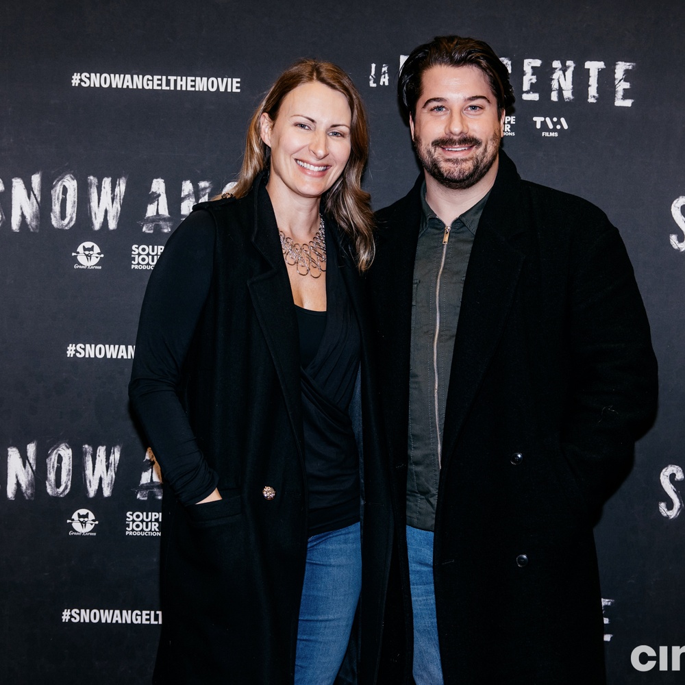 Sur le tapis rouge du film Snow Angel