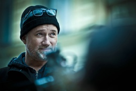 Sur le plateau du film The Girl with the Dragon Tattoo Sur le plateau du film The Girl with the Dragon Tattoo