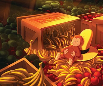 Scène du film George le petit curieux