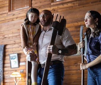 Une scène du film Knock at the Cabin