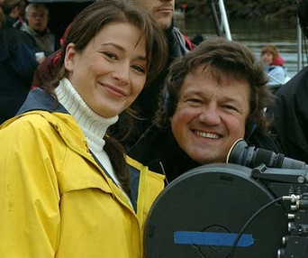 Anick Lemay et Richard Ciupka sur le tournage de Duo