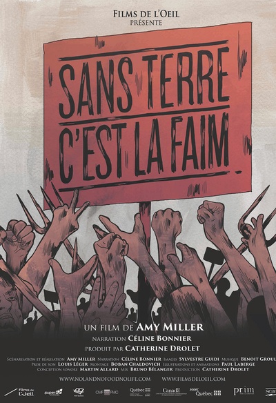 Affiche du film Sans terre, c'est la faim