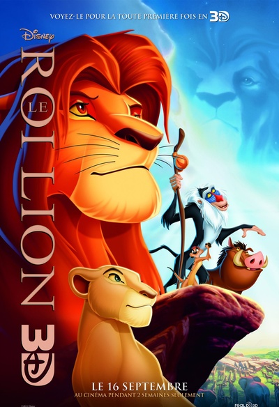 Affiche du film Le roi lion 3D