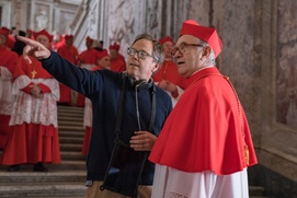 Une scène du film The Two Popes Une scène du film The Two Popes