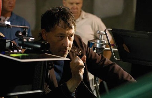 Sam Raimi sur le plateau du film Drag Me to Hell