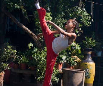 Une scène du film The Karate Kid