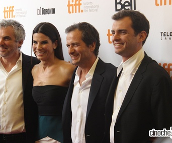 Sur le tapis rouge du film Gravity