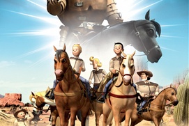 Affiche du film Bob et Bobette et les diables du Texas