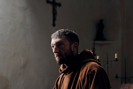 Une scène du film Le Moine