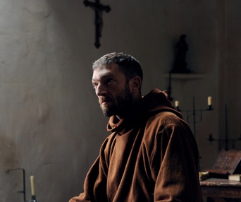 Une scène du film Le Moine