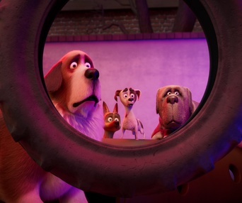 Une scène du film The Queen's Corgi