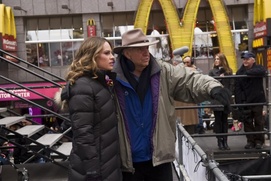 Sur le plateau du film New Year's Eve Sur le plateau du film New Year's Eve