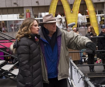 Sur le plateau du film New Year's Eve