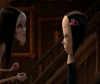Une scène du film The Addams Family