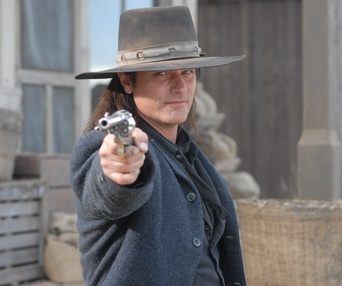 Une scène du film Gunless