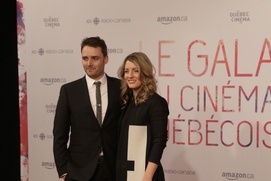 Sur le tapis rouge de Gala du cinéma Québécois