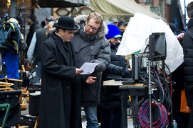 Sur le plateau du film The Immigrant