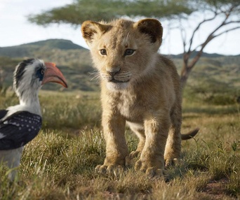 Une scène du film The Lion King