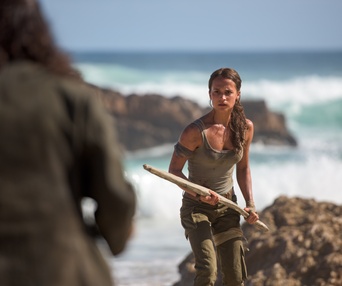 Une scène du film Tomb Raider