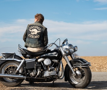Une scène du film The Bikeriders