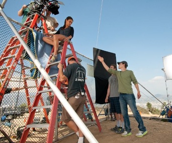 Sur le plateau du film Friends with Benefits