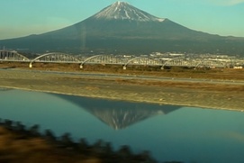 Affiche du film Le mont Fuji vu d'un train en marche