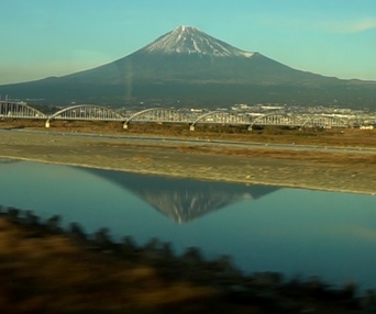 Affiche du film Le mont Fuji vu d'un train en marche
